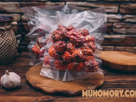 Нераскрывшиеся шляпки красного мухомора в вакуумной упаковке - 200 грамм Нераскрывшиеся шляпки красного мухомора в вакуумной упаковке - 200 грамм